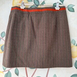 Laura Ashley plaid mini wrap skirt